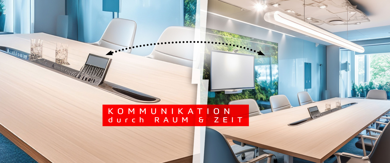 Kommunikation durch Raum & Zeit – Konferenzraum